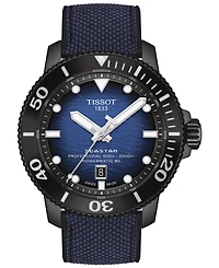 Tissot Men's Seastar 2000 Professional Powermatic 80 Automatic Two-Tone Rubber Strap Watch 46mm