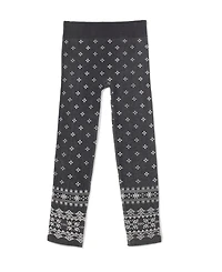 Hue Big Girls Fairisle Seamless Leggings