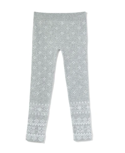 Hue Big Girls Fairisle Seamless Leggings