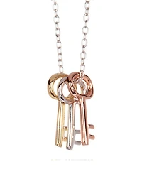 Adornia Three Key Necklace