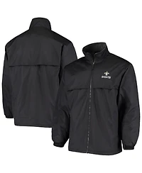 Men's Dunbrooke Black New Orleans Saints Triumph Fleece Full-Zip Jacket