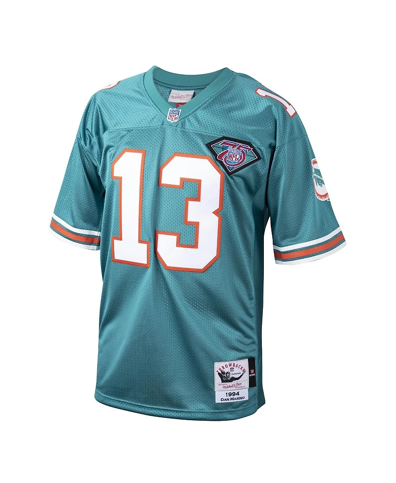 Men's Mitchell & Ness Dan Marino Aqua Miami Dolphins 1994 Authentic Throwback Retired Player Jersey