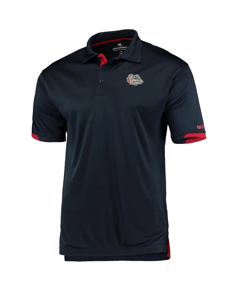 Men's Colosseum Navy Gonzaga Bulldogs Santry Polo Shirt