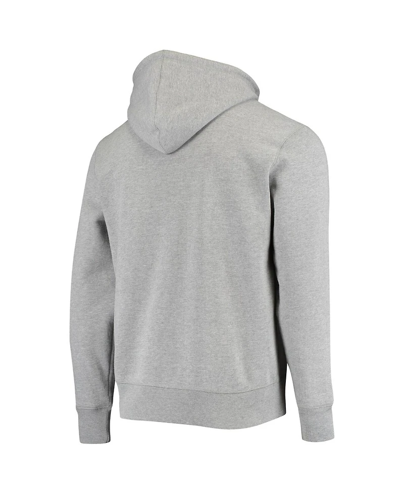Men's '47 Brand Heathered Gray Los Angeles Rams Bevel Pullover Hoodie