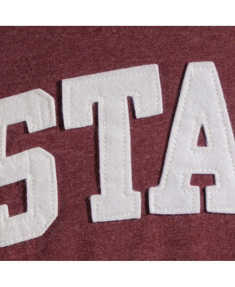 Women's Pressbox Maroon Mississippi State Bulldogs Two-Hit Canyon Long Sleeve T-shirt