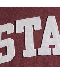 Women's Pressbox Maroon Mississippi State Bulldogs Two-Hit Canyon Long Sleeve T-shirt
