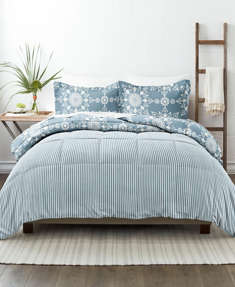 ienjoy Home Ultra Soft Daisy Medallion Reversible - Pc. Comforter Set