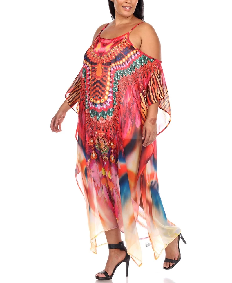 Plus Sheer Maxi Caftan