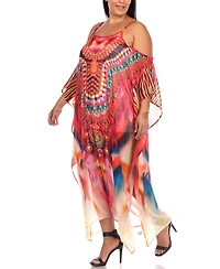 Plus Sheer Maxi Caftan