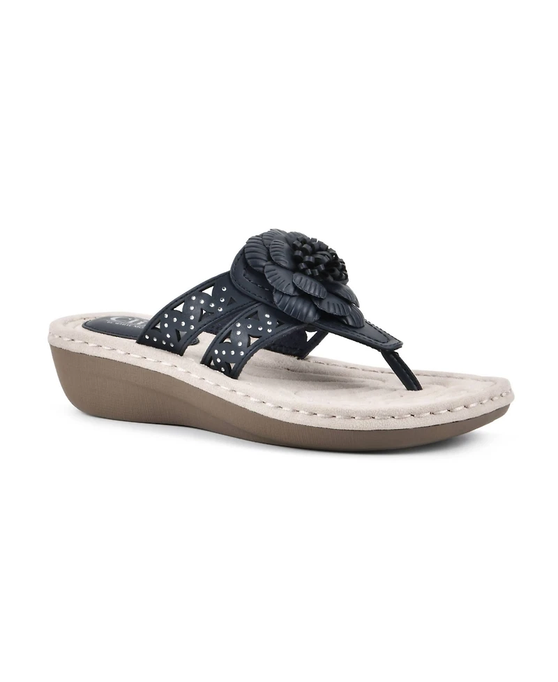 Cliffs by White Mountain Women's Cynthia Thong Sandal