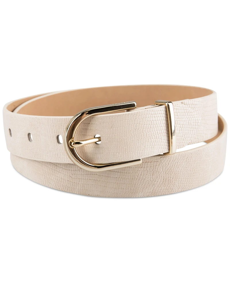 Calvin Klein Women's Rounded Buckle Trouser Pant Dress Belt