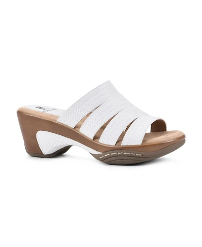 White Mountain Women's Valora Clog Slide Sandals