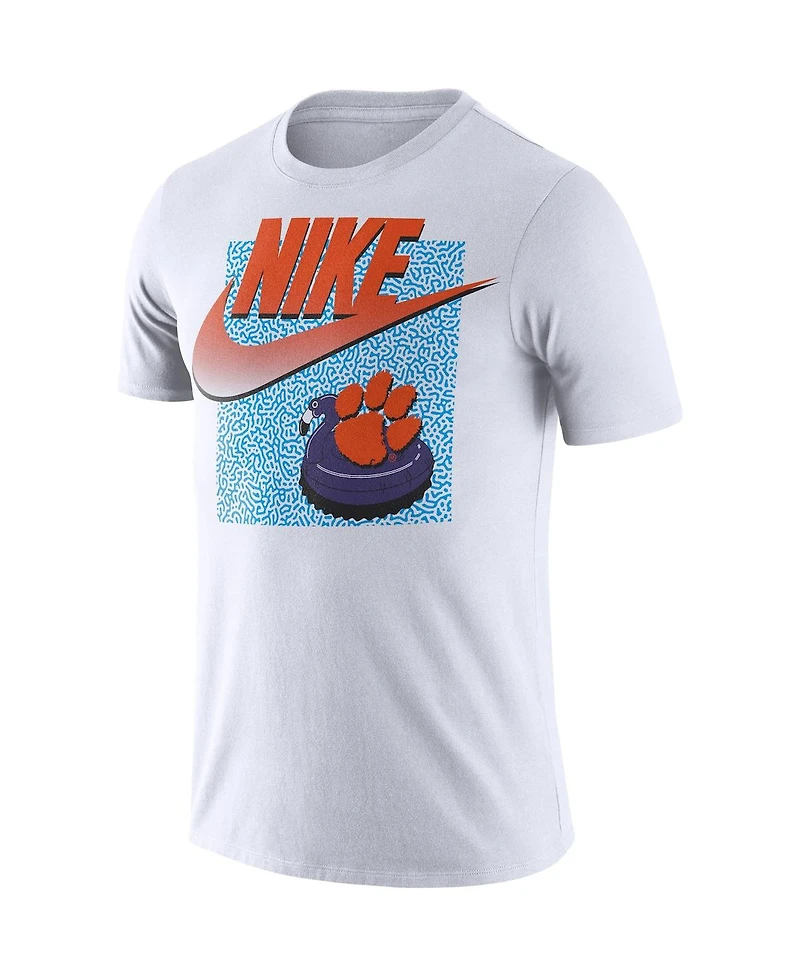 Men's Nike White Clemson Tigers Swoosh Spring Break T-shirt