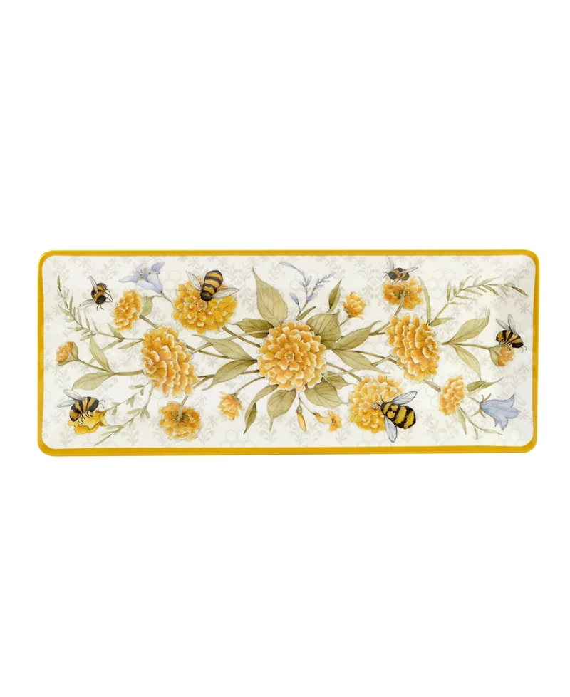Certified International Bee Sweet Melamine Hostess Set, 3 Piece