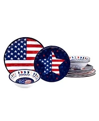 Certified International Stars Stripes Melamine Collection