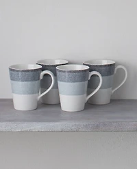 Noritake Colorscapes Layers 4 Piece Mug Set, 12 oz