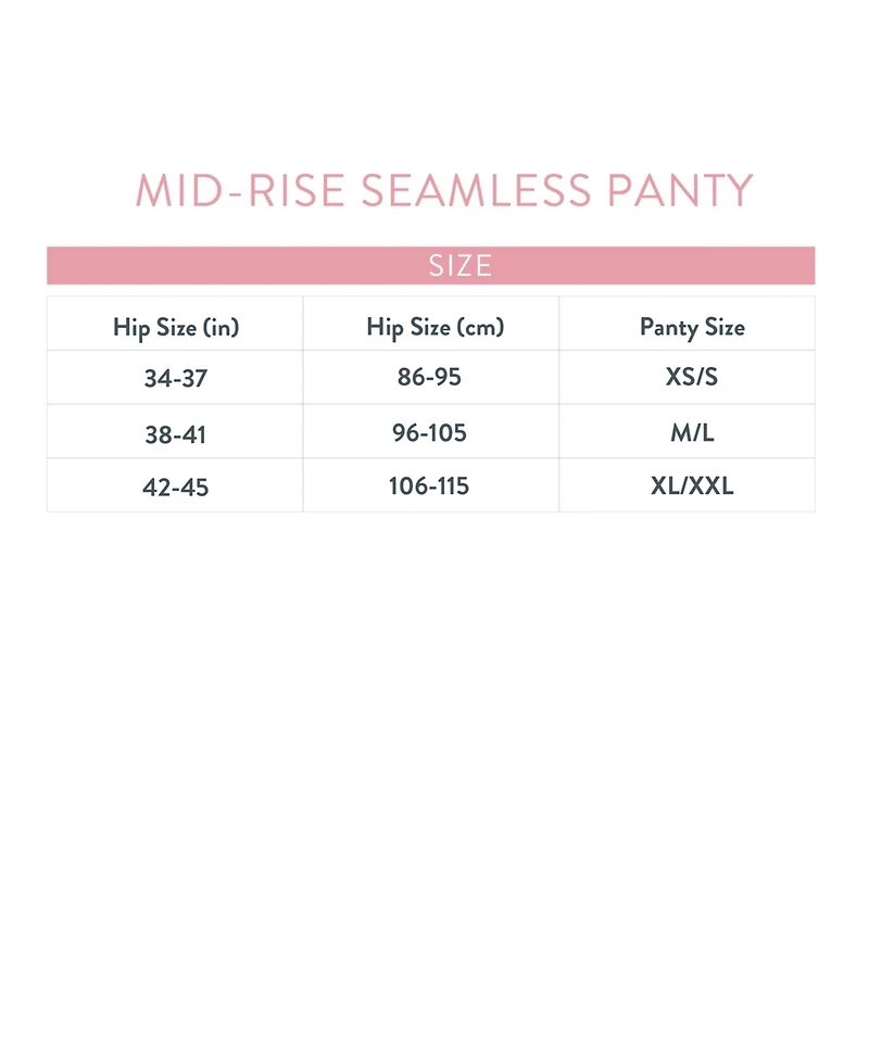 Bravado Designs Women's Mid Rise Seamless Panty