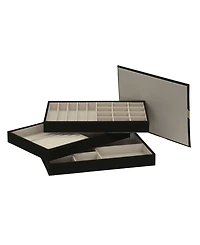 Household Essentials Stackable Jewelry Trays, Set of 3