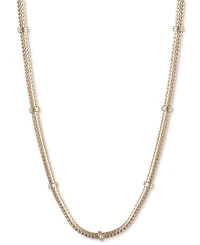 Lauren Ralph Lauren Gold-Tone Herringbone Chain 16" Collar Necklace