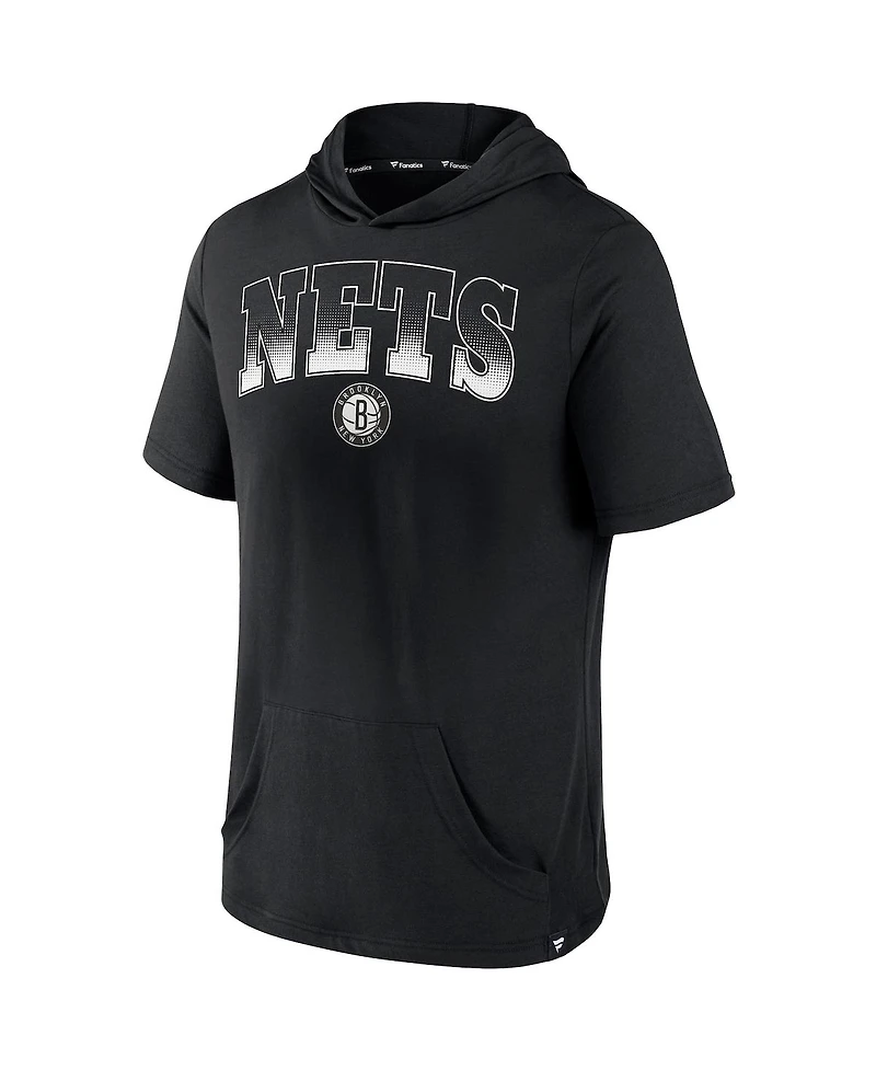 Men's Black Brooklyn Nets Guard The Rim Hoodie T-shirt