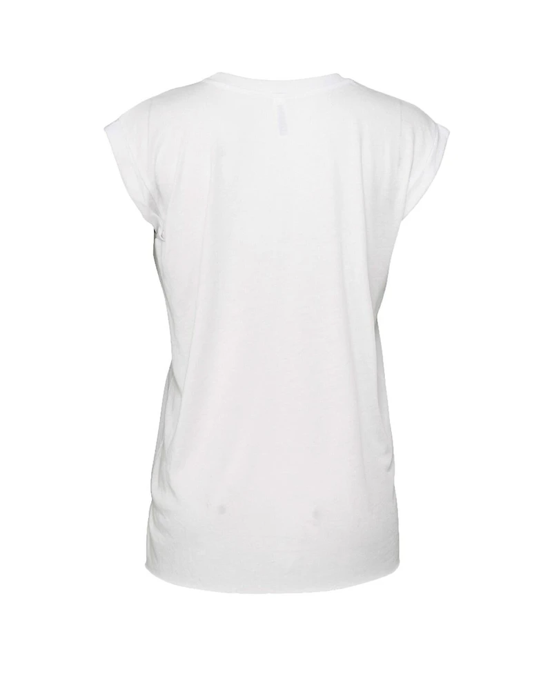 Women's Wear by Erin Andrews White Los Angeles Rams Super Bowl Lvi Champions Burst Muscle Sleeveless T-shirt