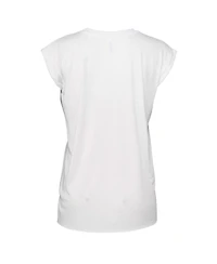 Women's Wear by Erin Andrews White Los Angeles Rams Super Bowl Lvi Champions Burst Muscle Sleeveless T-shirt