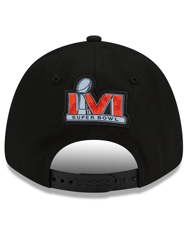 Men's New Era Black Los Angeles Rams Super Bowl Lvi Champions Parade 9FORTY Snapback Adjustable Hat