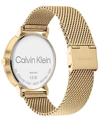 Calvin Klein Gold-Tone Mesh Bracelet Watch 42mm
