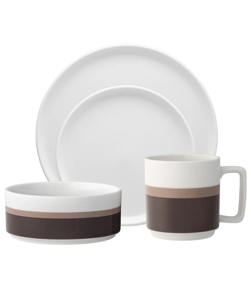 Noritake ColorStax Stripe Place Setting, 4 Piece