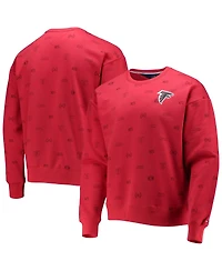 Men's Tommy Hilfiger Red Atlanta Falcons Reid Graphic Pullover Sweatshirt