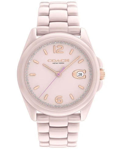 Coach Women's Greyson Blush Ceramic Bracelet Watch 36mm