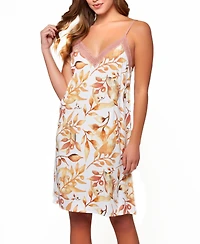 Women's Ellie Soft Rayon and Lace Chemise