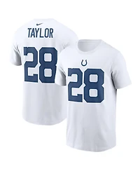Men's Nike Jonathan Taylor White Indianapolis Colts Player Name Number T-shirt