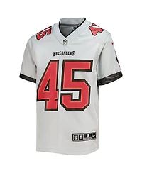 Big Boys Nike Devin White Gray Tampa Bay Buccaneers Inverted Team Game Jersey