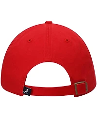 Men's '47 Red Atlanta Braves Team Clean Up Adjustable Hat