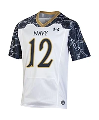 Women's Under Armour #12 White, Navy Midshipmen 175 Years Special Game Replica Jersey