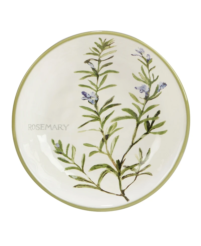 Certified International Fresh Herbs Soup or Pasta Bowl, Set of 4