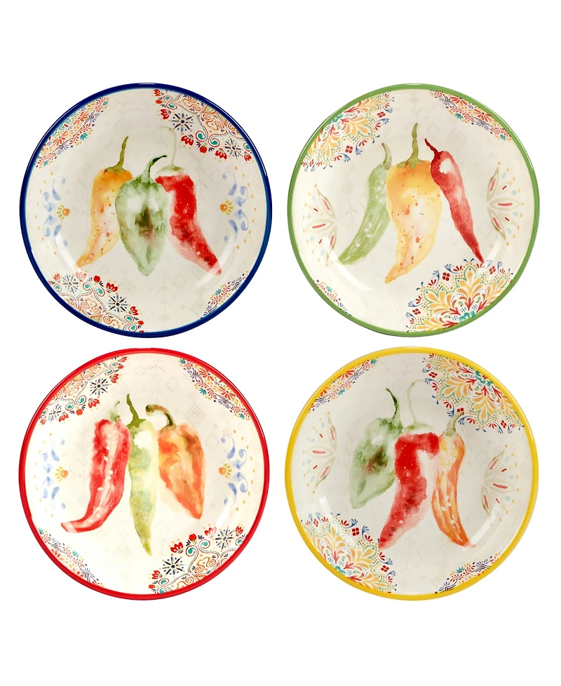 Certified International Sweet Spicy Soup Bowl, Set of 4