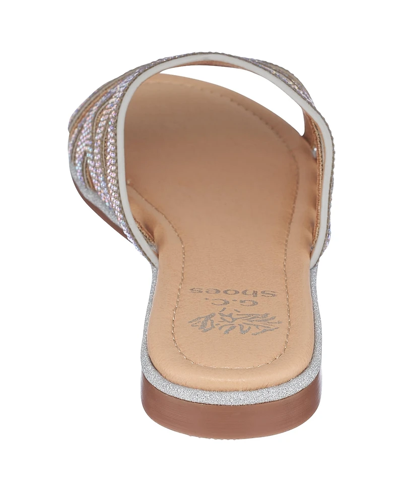 Gc Shoes Women's Sage Flat Slide Sandals