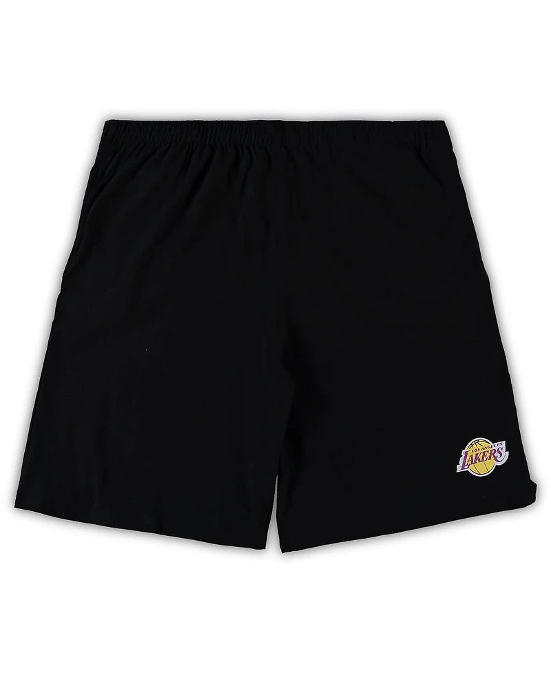 Men's Concepts Sport Purple, Black Los Angeles Lakers Big and Tall T-shirt Shorts Sleep Set