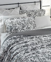 Laura Ashley Amberley Cotton Reversible 3-Pc. Quilt Set, King