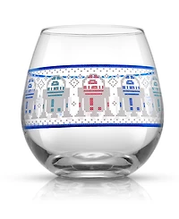 JoyJolt Star Wars Ugly Sweater Collection 15 oz Stemless Drinking Glass, Set of 4