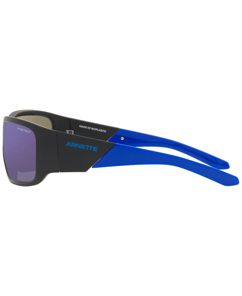 Arnette Unisex Polarized Sunglasses, AN4297 Snap Ii 64