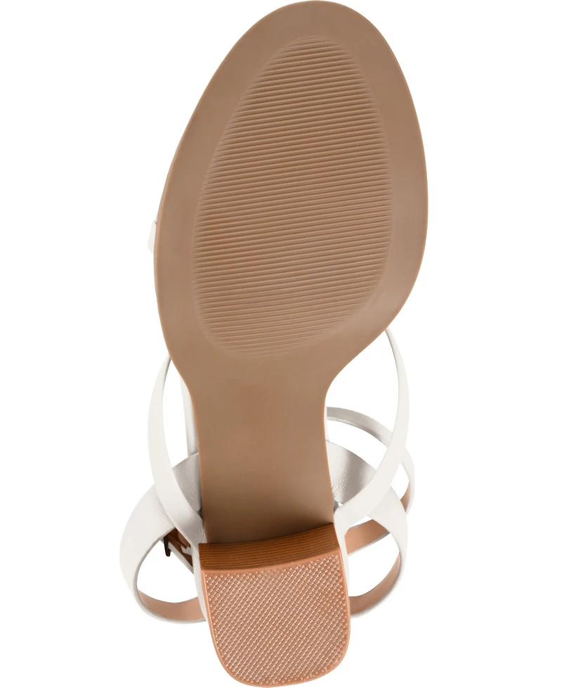 Journee Collection Women's Anikah Block Heel Strappy Sandals