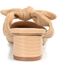 Journee Collection Women's Melora Bow Detail Slip On Mules