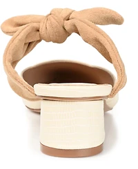 Journee Collection Women's Melora Bow Detail Slip On Mules