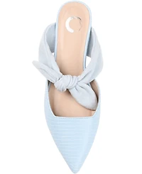 Journee Collection Women's Melora Bow Detail Slip On Mules
