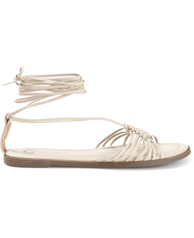 Journee Collection Women's Jess Tie-Up Sandals