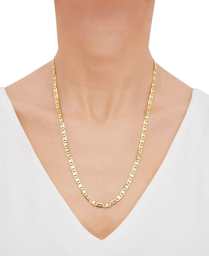 Valentina Link 22" Chain Necklace in 14k Gold-Plated Sterling Silver or Sterling Silver