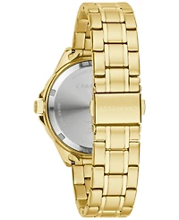 Caravelle designed by Bulova Women's Gold Tone Stainless Steel Bracelet Watch 36mm